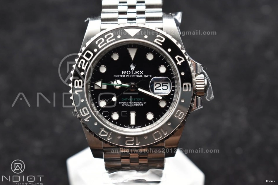 DD Jubilee FastDry Black Ceramic 1:1 Best GMT-Master Gray 878 GRNR Edition Clean Strap on 904L Steel 126710 II 0806